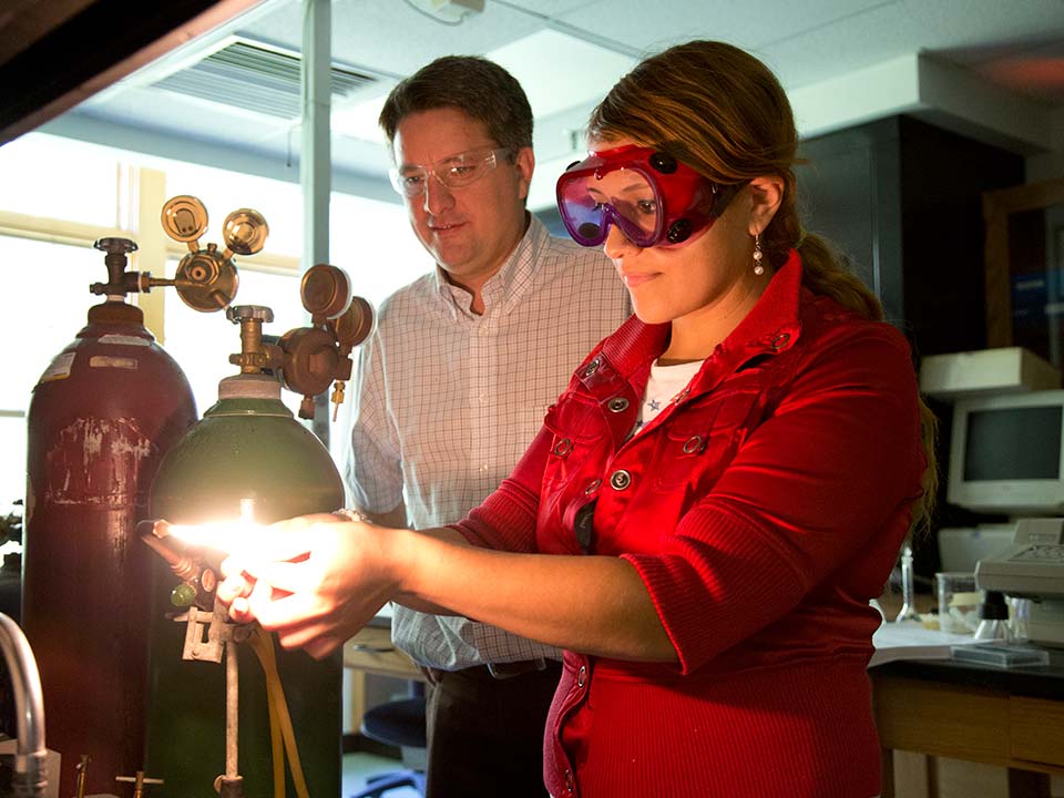 students in lab