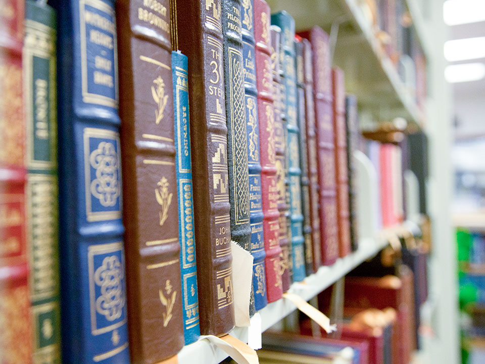 books on a shelf