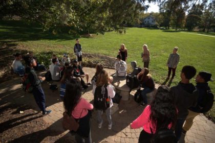 group of students outside