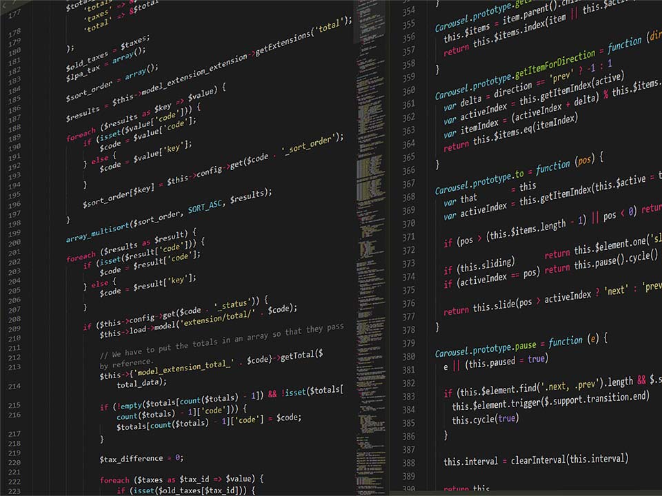 image of computer code