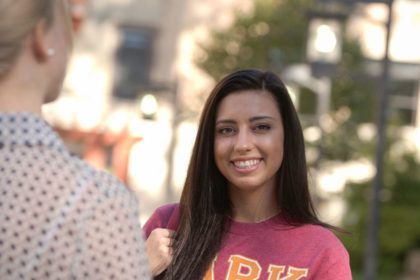 closeup of student