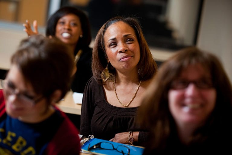 students in class