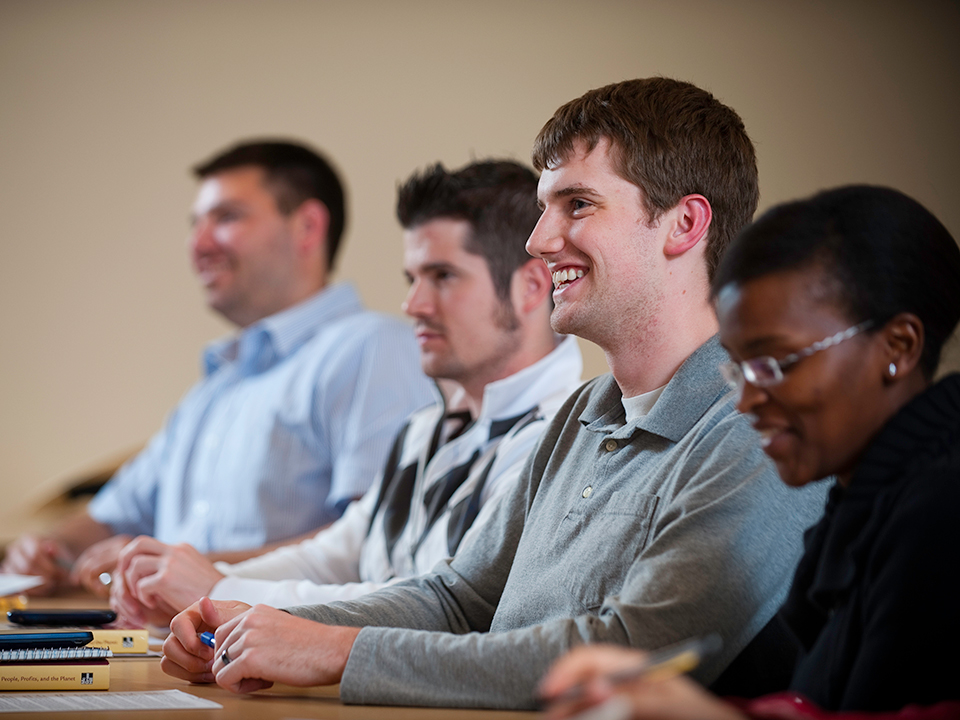 group of students in class