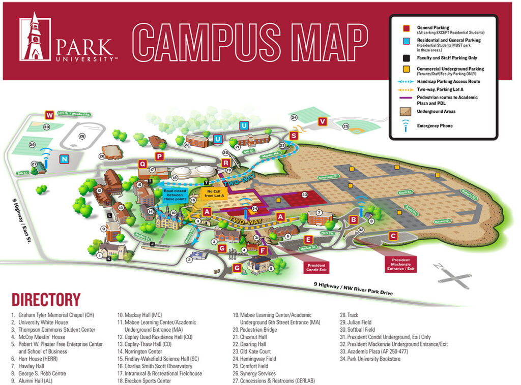Park University Parkville Campus Map