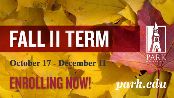 Fall II Term Oct 17-Dec 11 Enroll Now