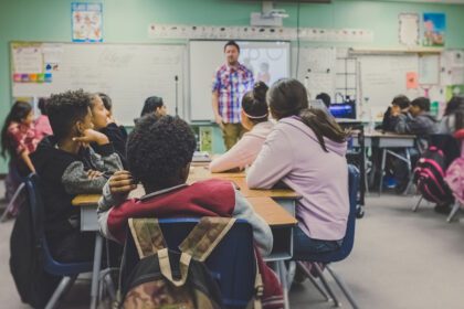 students and instructor in classroom