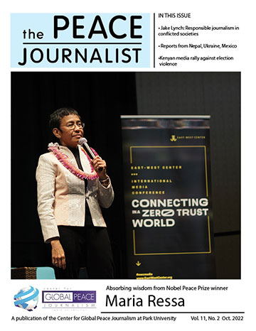 Peace Journalist Oct 2022 cover