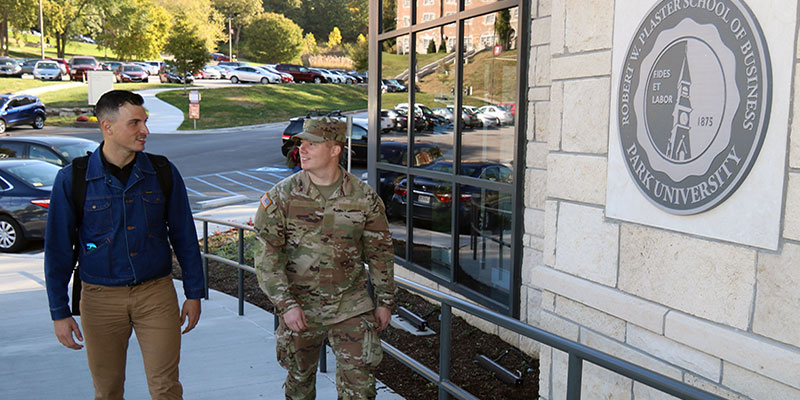 Park U military students on campus