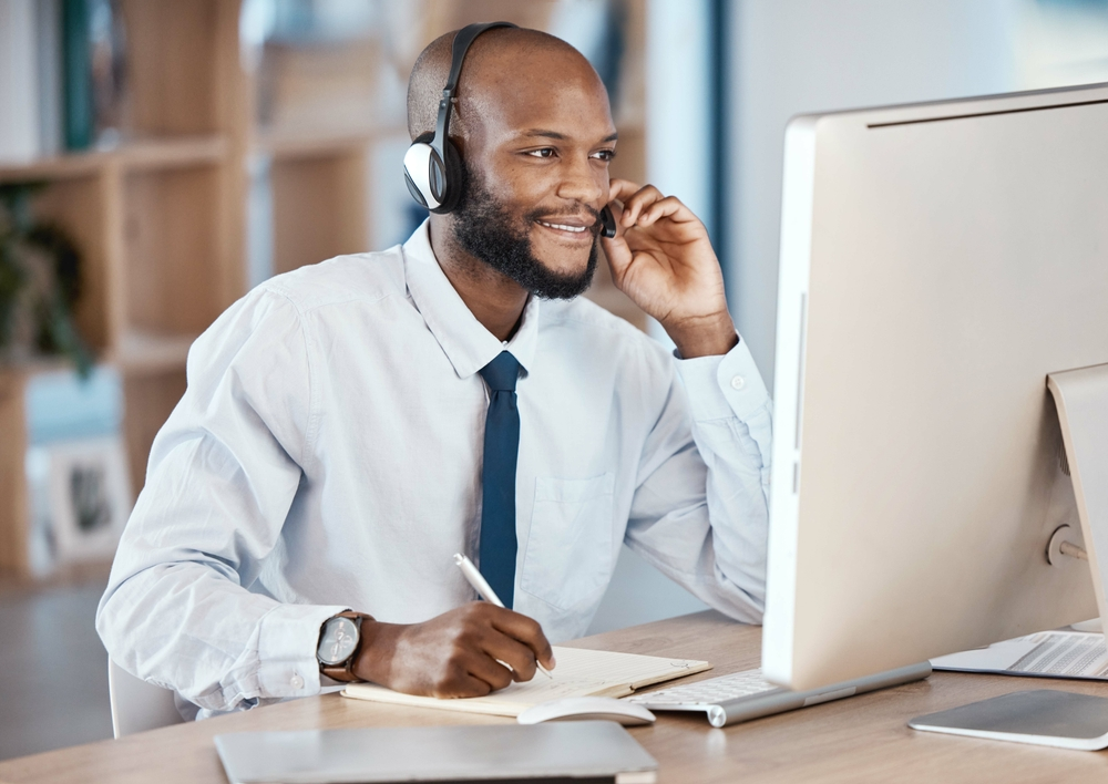 Business Student Sitting at Desk - Park University