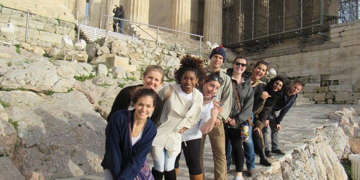 Study Abroad students in Greece