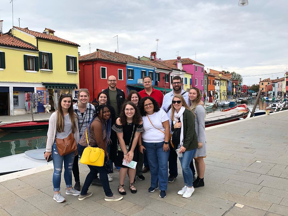 Study Abroad students in Italy