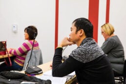 park mba students in class